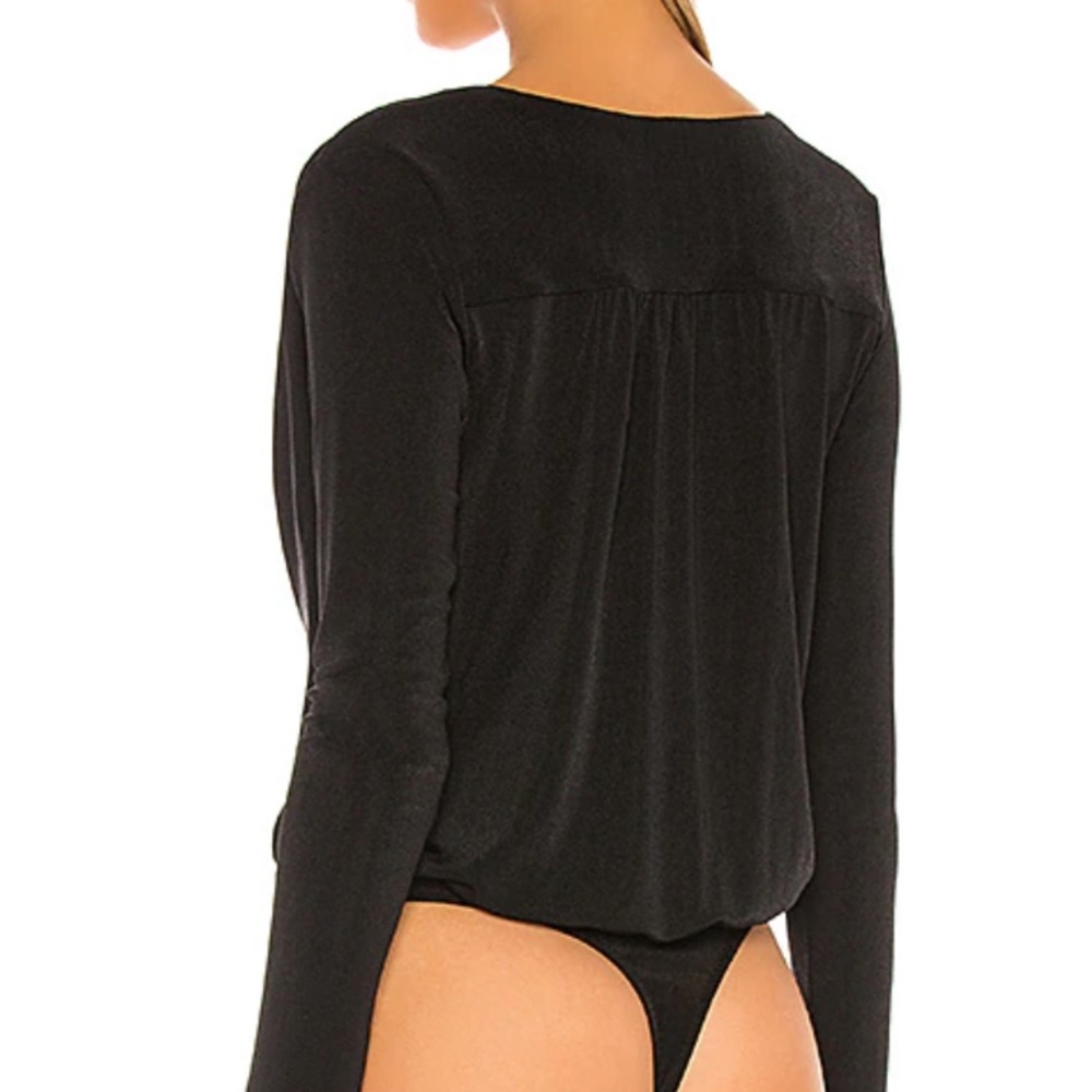 Free People Black Long Sleeve Bodysuit - Picture 3 of 7